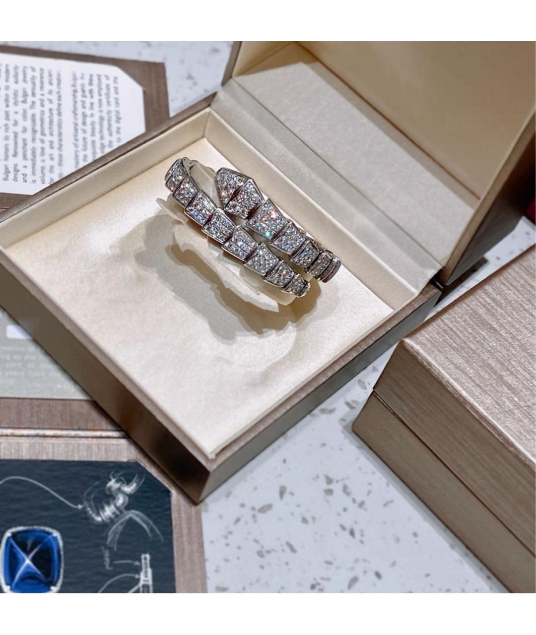 BVLGARI Серебрянный браслет из белого золота, фото 3