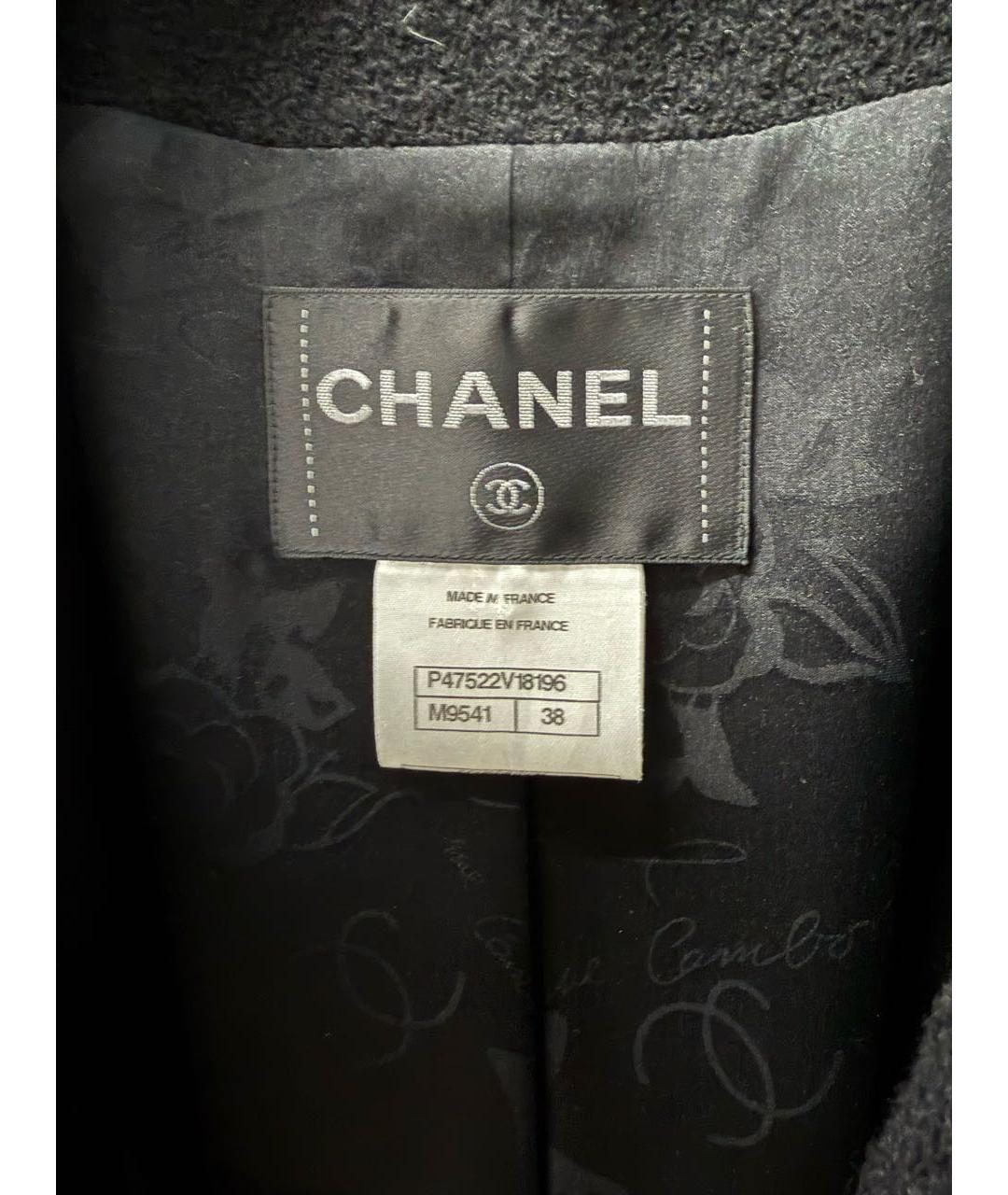 CHANEL Черное пальто, фото 3