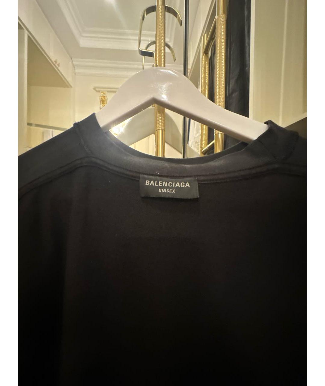 BALENCIAGA Мульти хлопковая футболка, фото 3