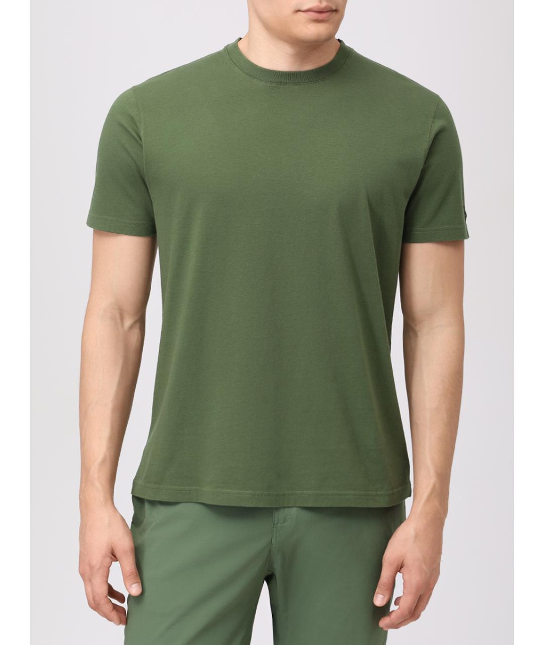 MC2 SAINT BARTH Зеленая хлопковая футболка, фото 4