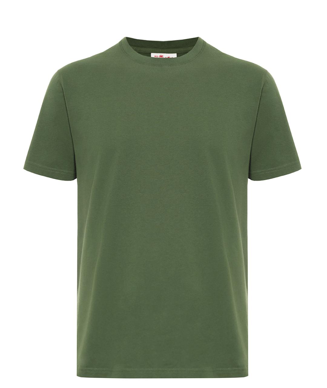 MC2 SAINT BARTH Зеленая хлопковая футболка, фото 1