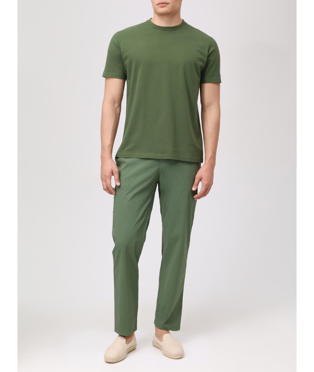 MC2 SAINT BARTH Зеленая хлопковая футболка, фото 2