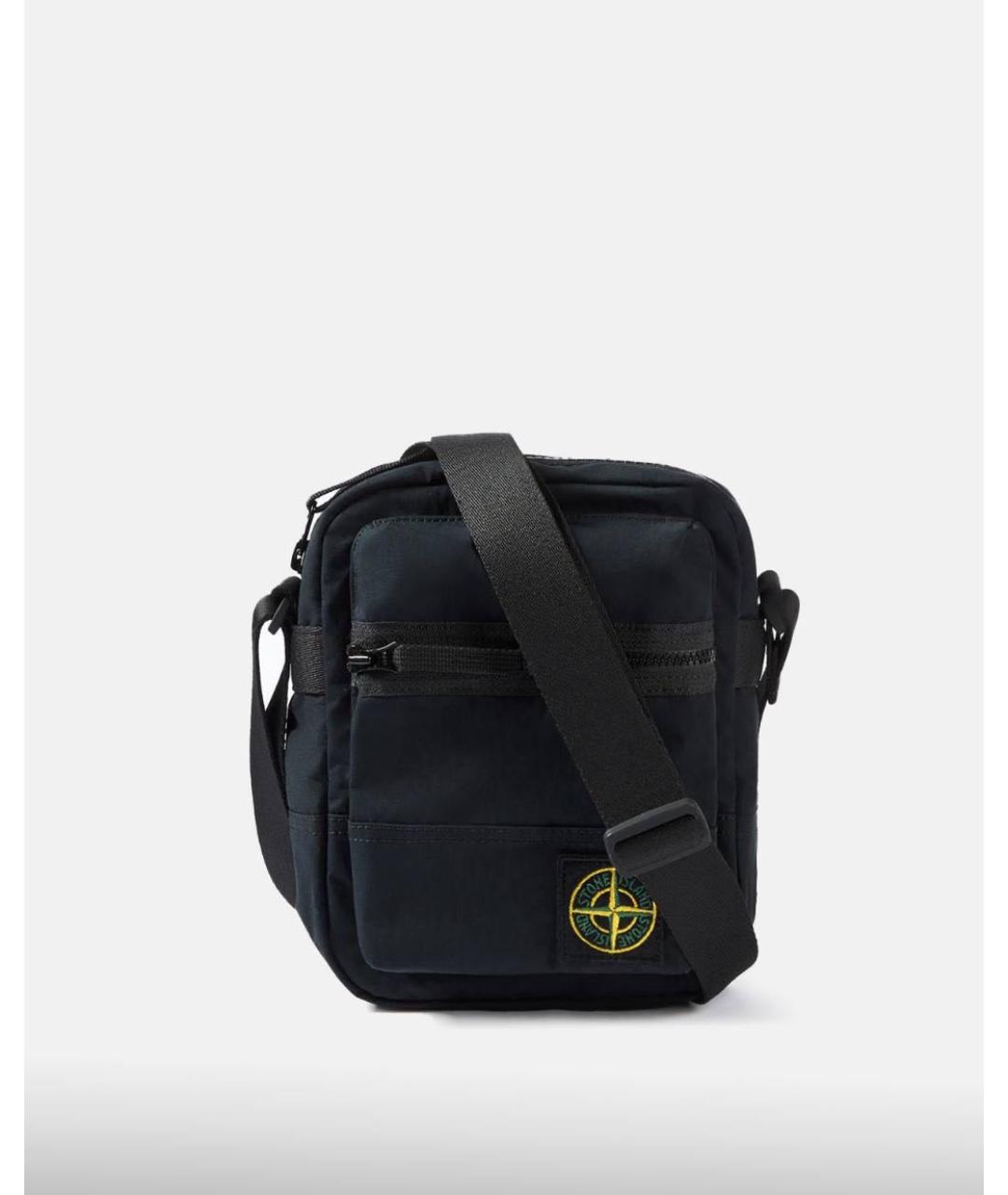 STONE ISLAND Черная сумка на плечо, фото 8