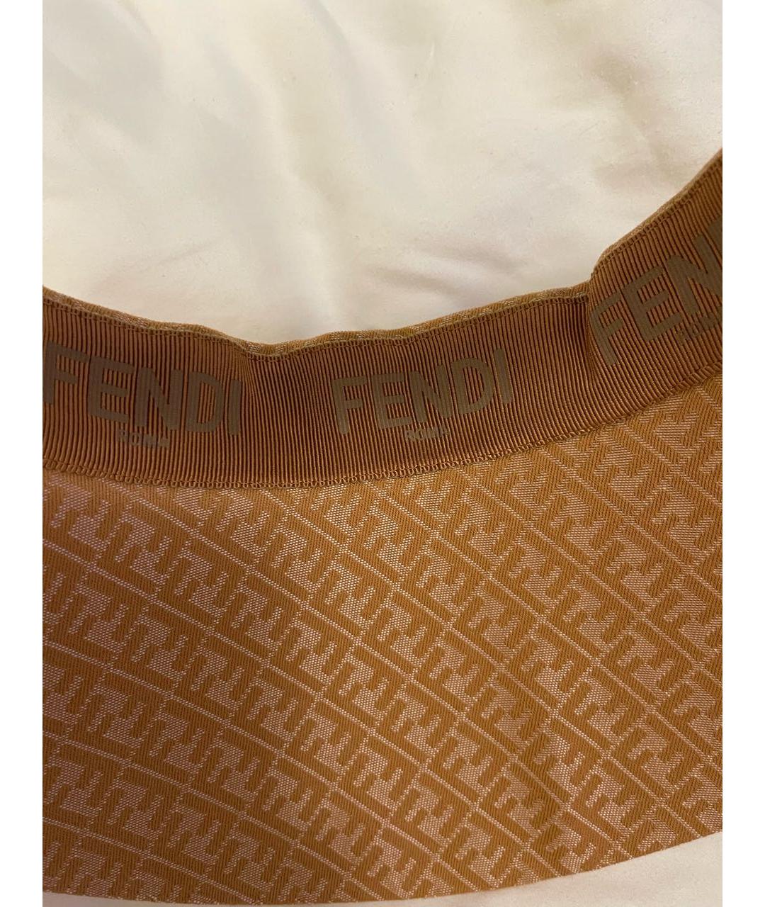 FENDI Бежевая кепка, фото 5