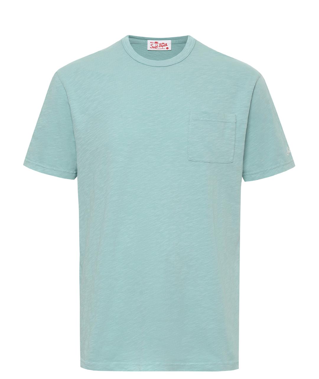 MC2 SAINT BARTH Зеленая хлопковая футболка, фото 1