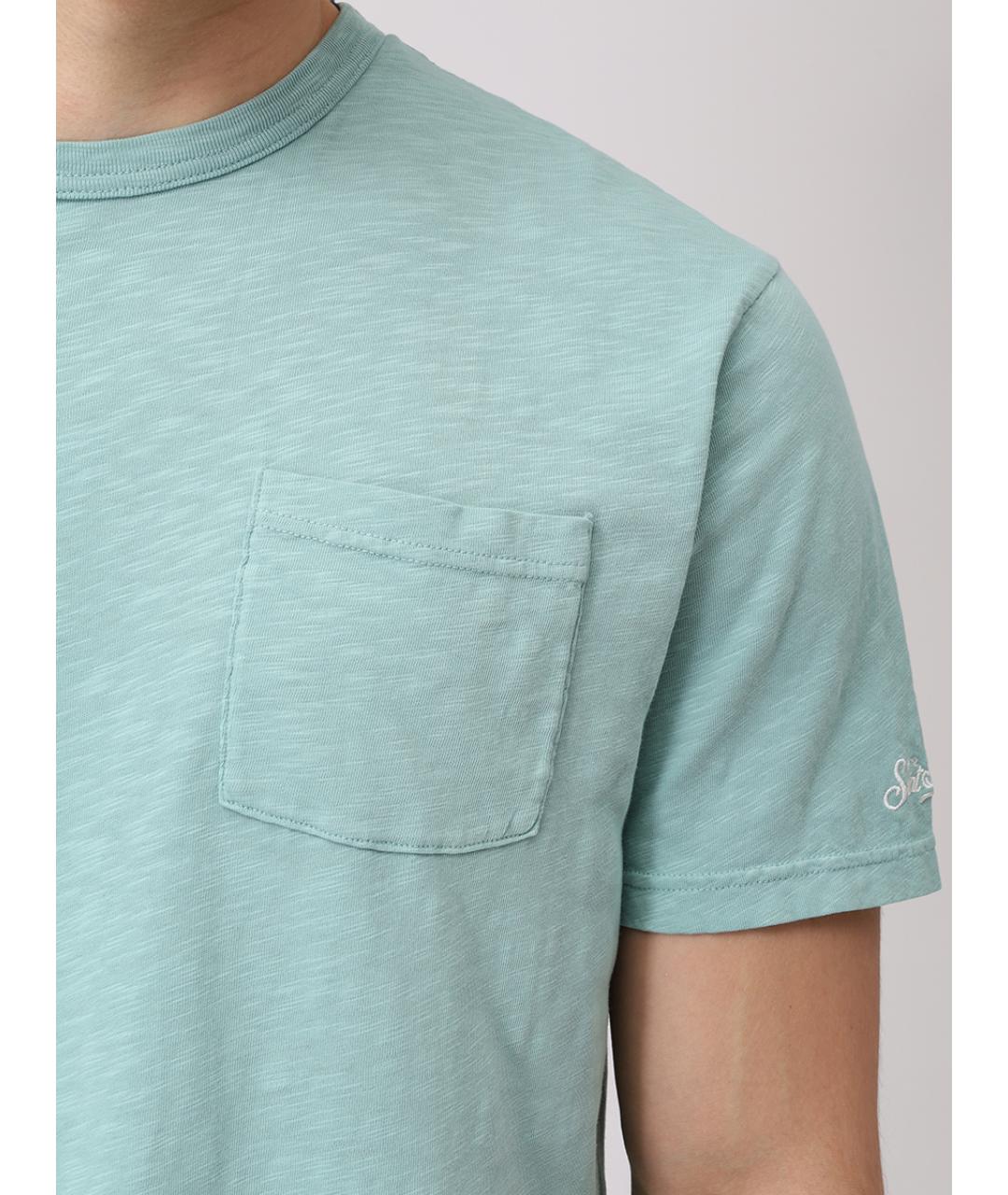 MC2 SAINT BARTH Зеленая хлопковая футболка, фото 5