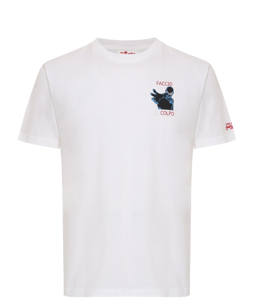 MC2 SAINT BARTH Белая хлопковая футболка, фото 1