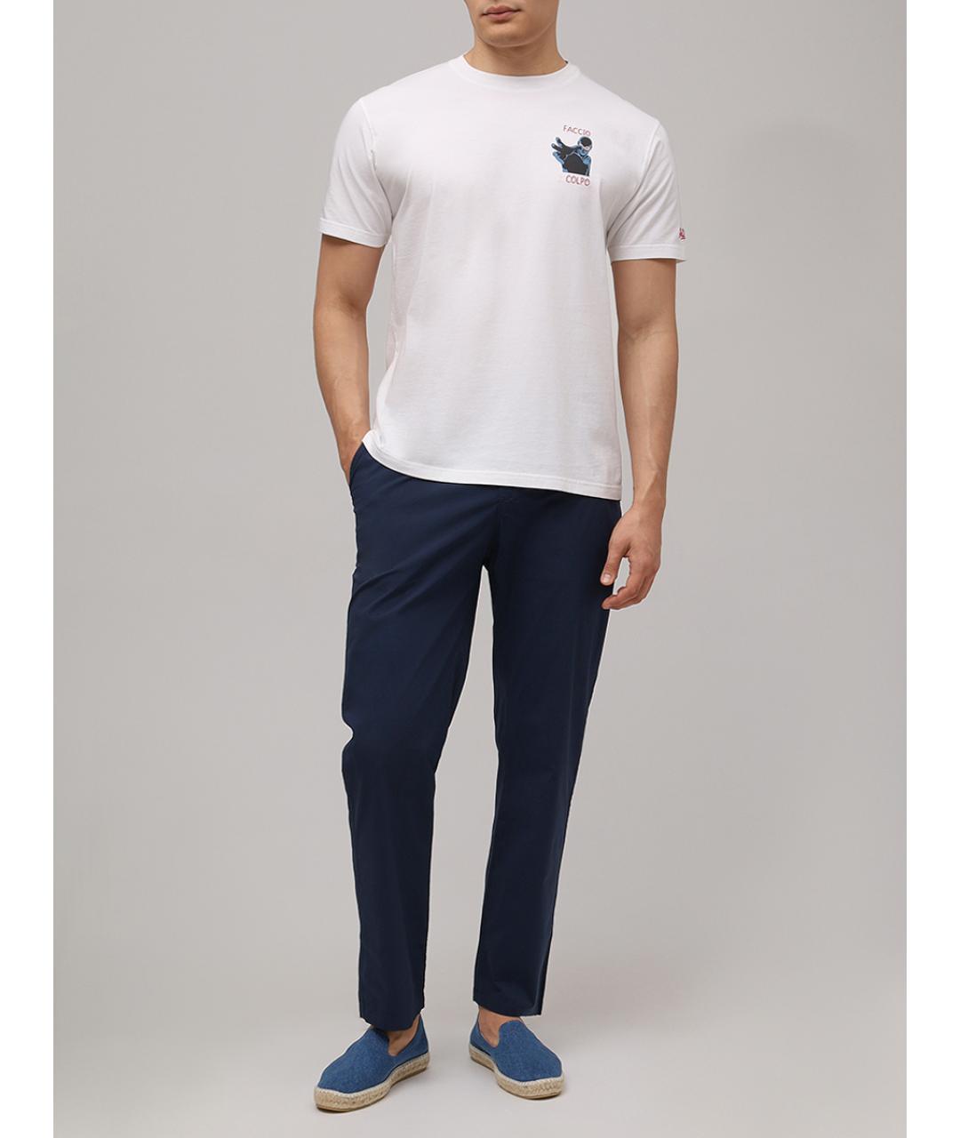 MC2 SAINT BARTH Белая хлопковая футболка, фото 2