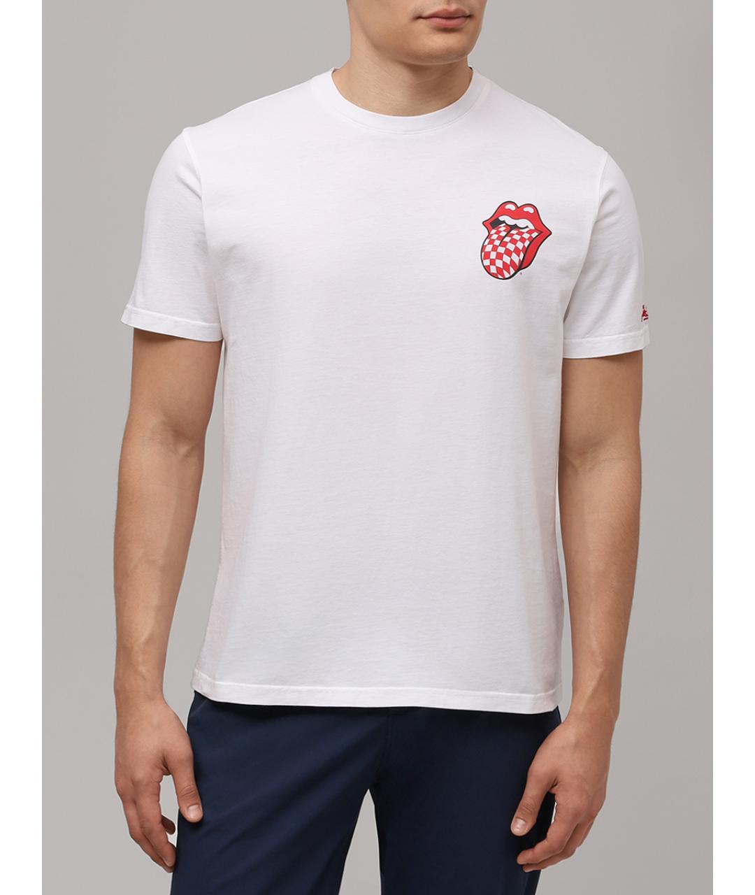 MC2 SAINT BARTH Белая хлопковая футболка, фото 4