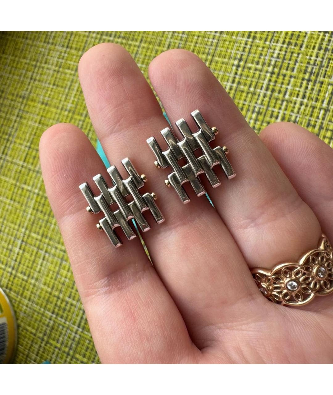 TIFFANY&CO Серебряные серебряные запонки, фото 7
