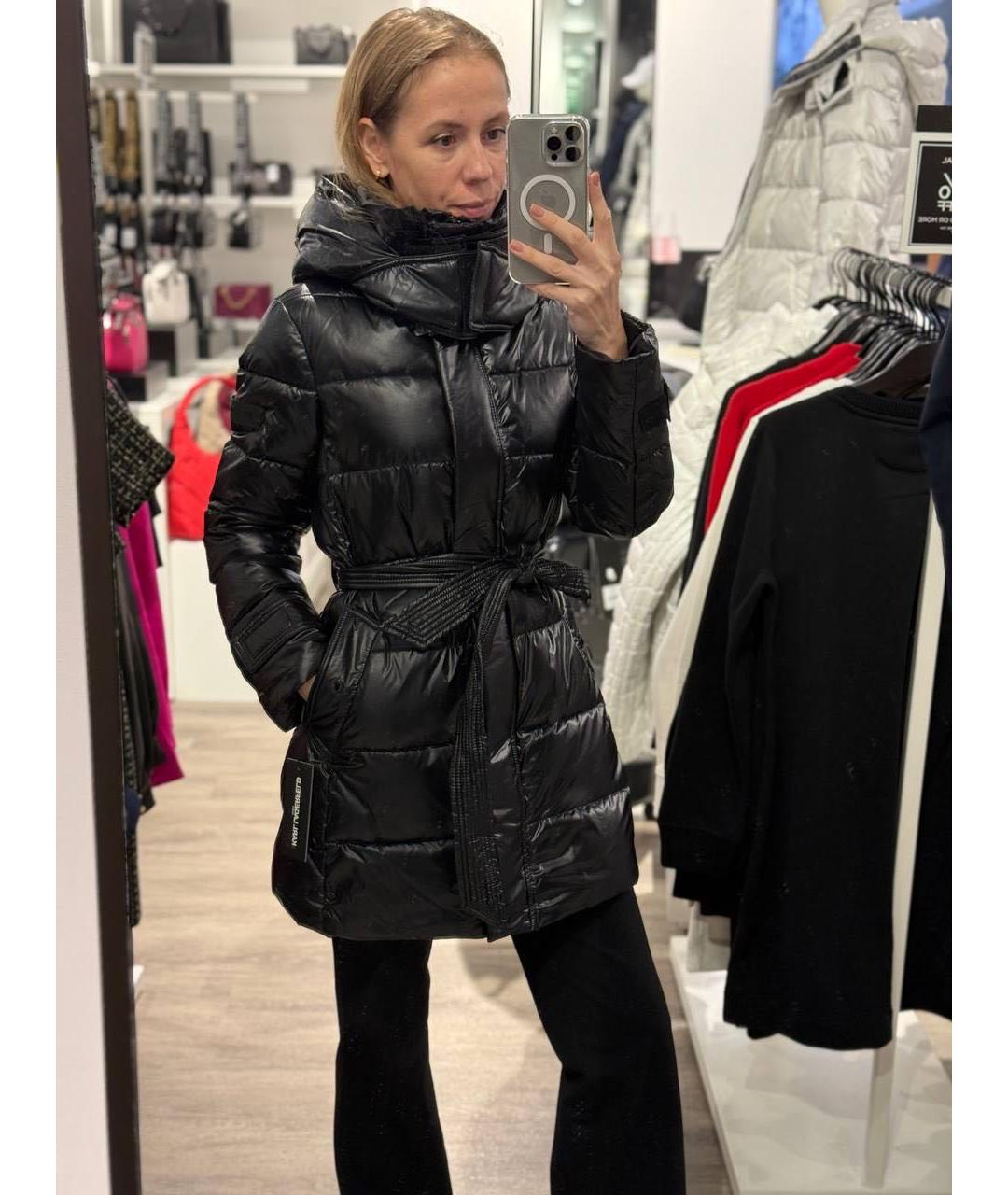 KARL LAGERFELD Черный пуховик, фото 6
