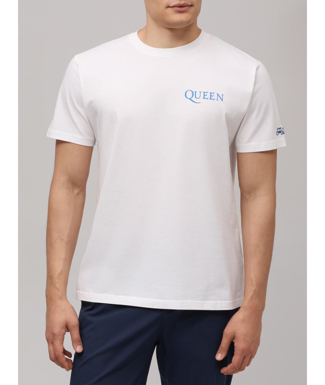 MC2 SAINT BARTH Белая хлопковая футболка, фото 4