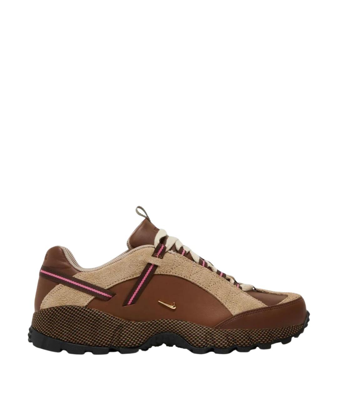 NIKE Коричневые кожаные кроссовки, фото 1