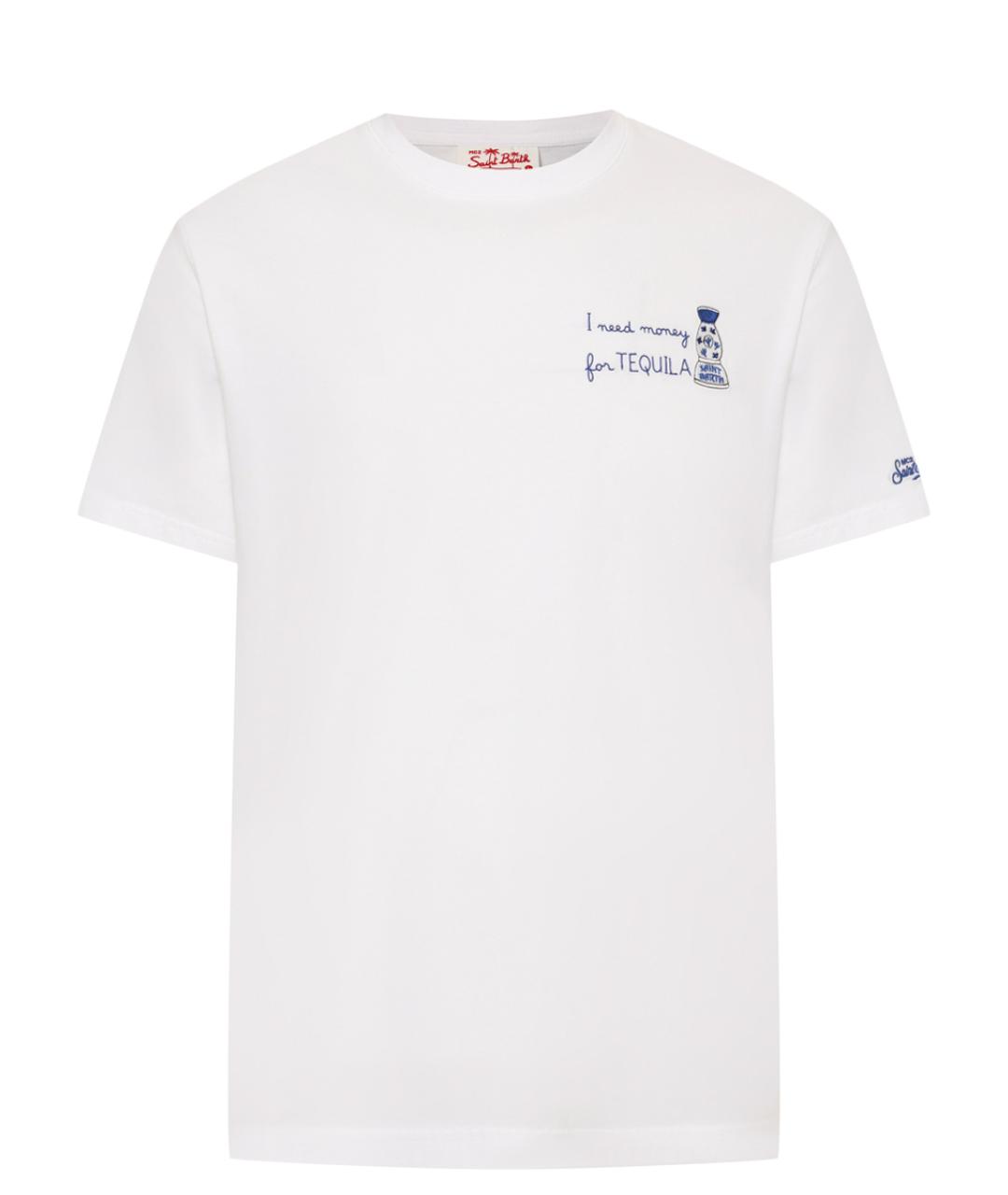 MC2 SAINT BARTH Белая хлопковая футболка, фото 1