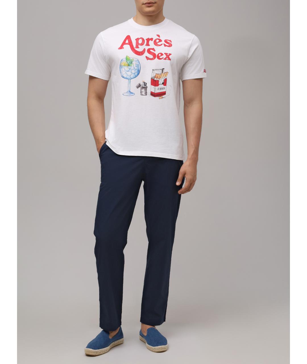 MC2 SAINT BARTH Белая хлопковая футболка, фото 2