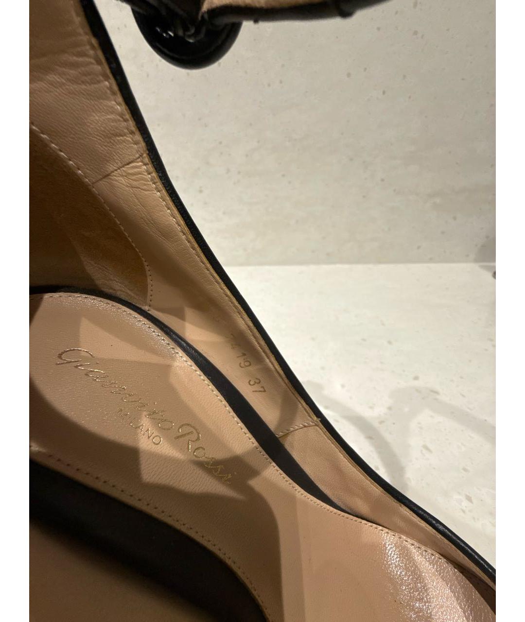 GIANVITO ROSSI Черные кожаные туфли, фото 6
