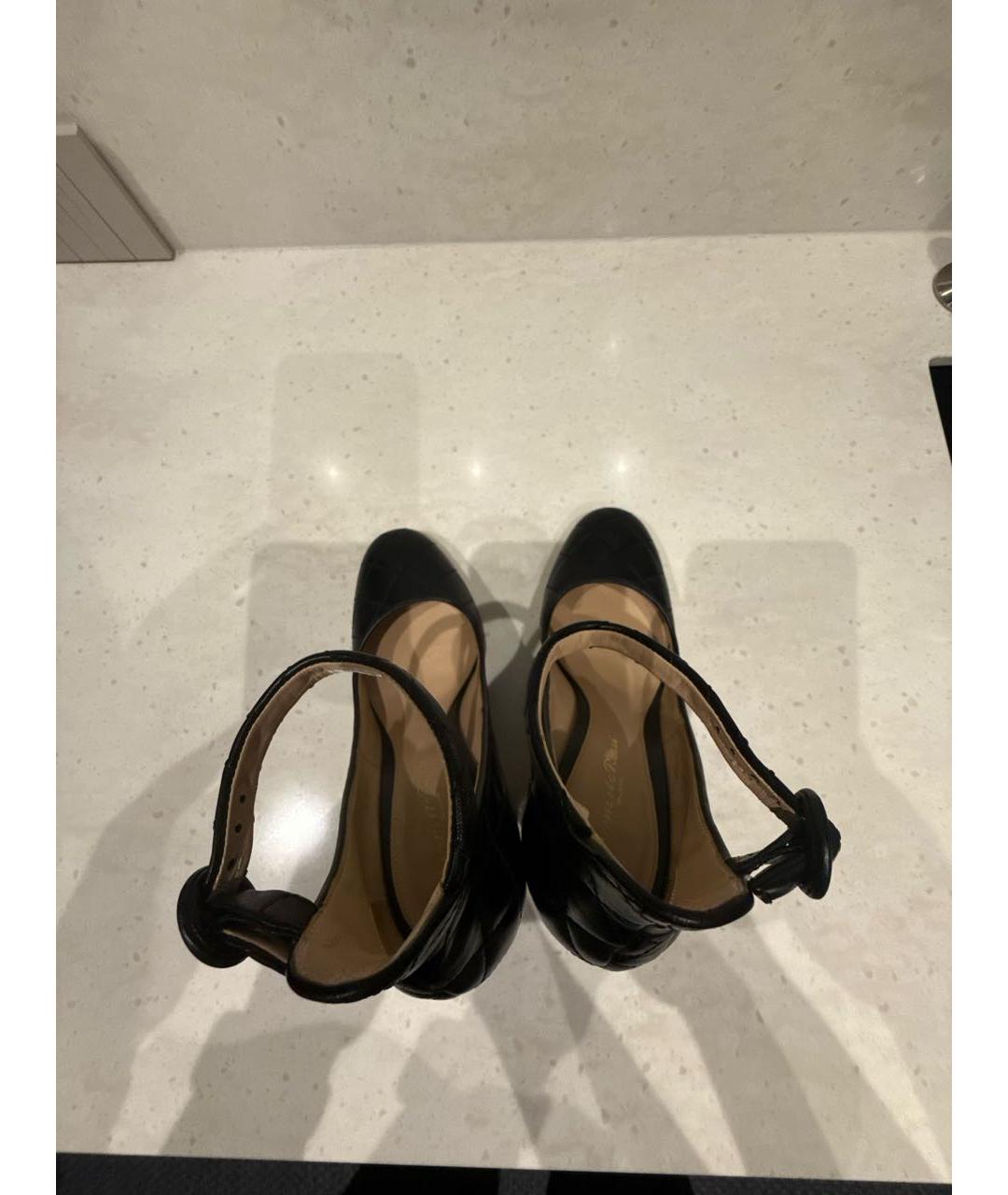 GIANVITO ROSSI Черные кожаные туфли, фото 3