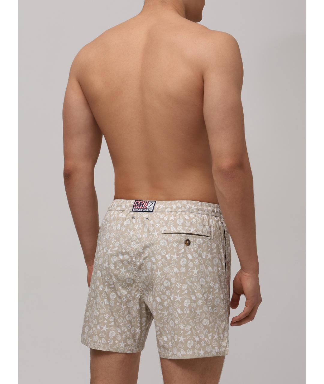 MC2 SAINT BARTH Бежевые шорты, фото 3