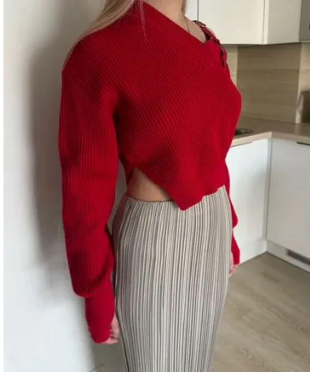 JACQUEMUS Красный шерстяной джемпер / свитер, фото 3