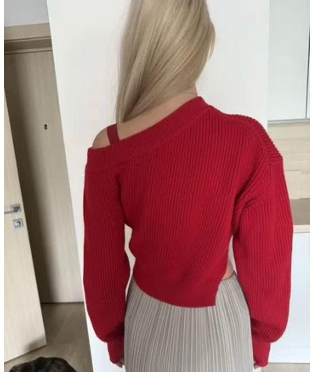 JACQUEMUS Красный шерстяной джемпер / свитер, фото 2