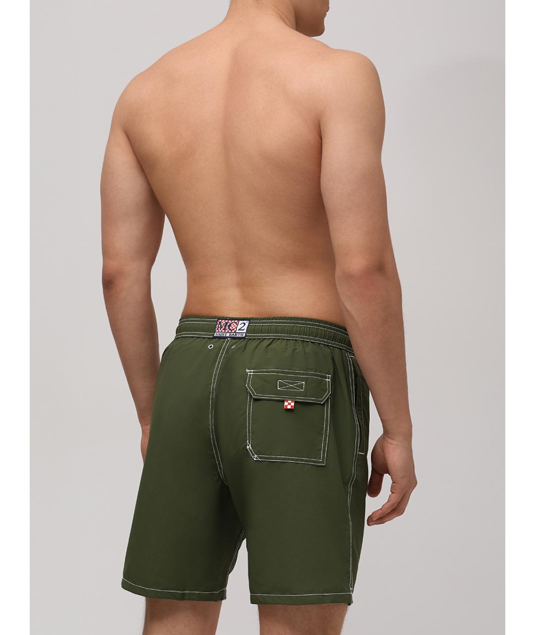 MC2 SAINT BARTH Зеленые шорты, фото 3