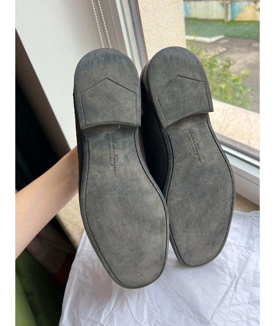 SALVATORE SANTORO Коричневые кожаные лоферы, фото 7