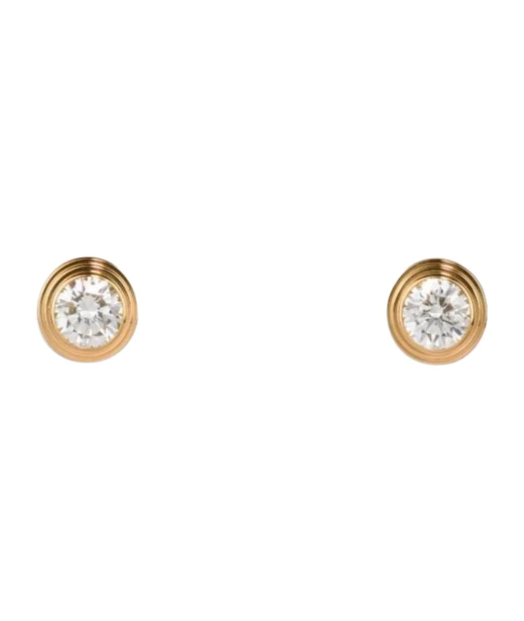 CARTIER Золотые серьги из желтого золота, фото 1