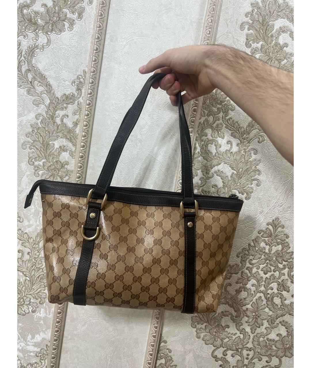GUCCI Коричневая сумка с короткими ручками, фото 3