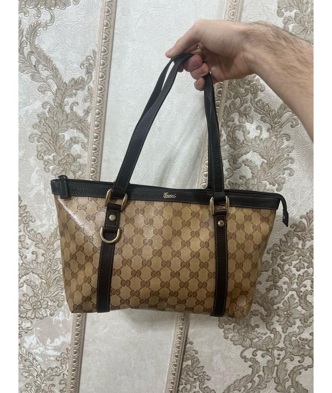 GUCCI Коричневая сумка с короткими ручками, фото 5
