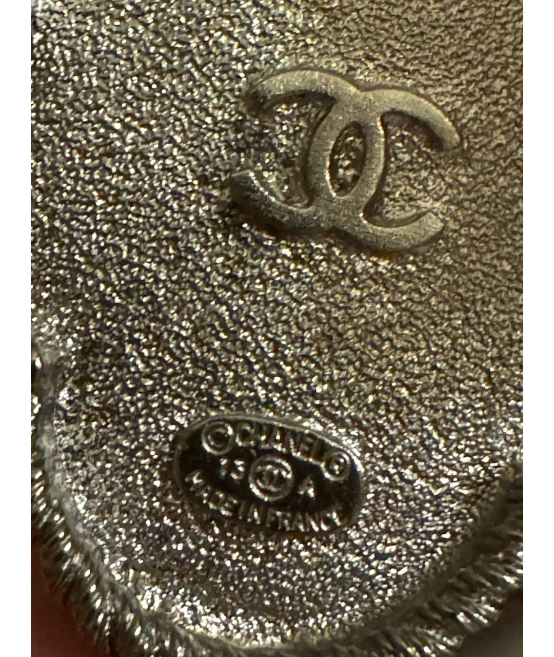 CHANEL Черная металлическая булавка / брошь, фото 3