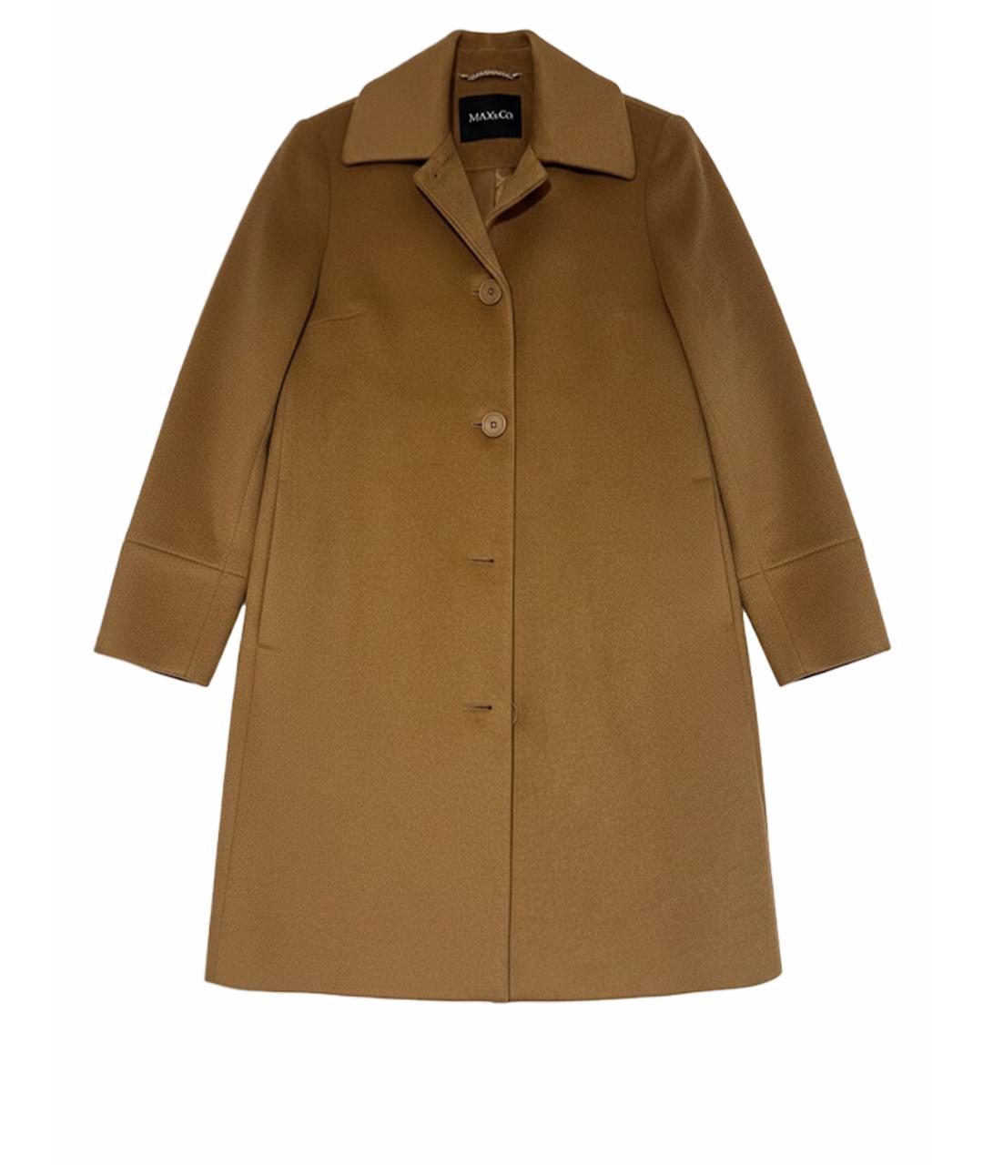 MAX MARA Бежевое шерстяное пальто, фото 1