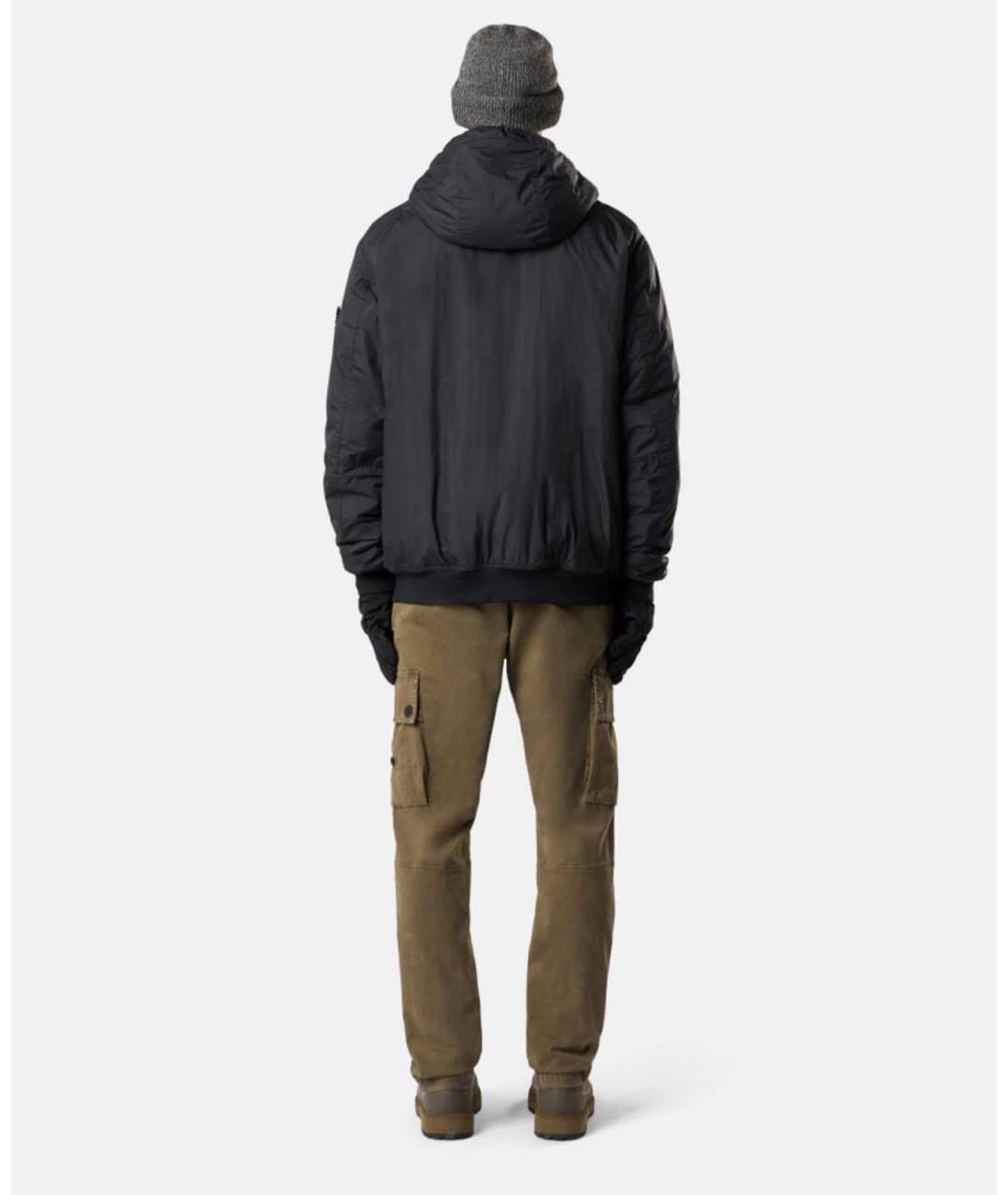 STONE ISLAND Черная полиамидовая куртка, фото 3