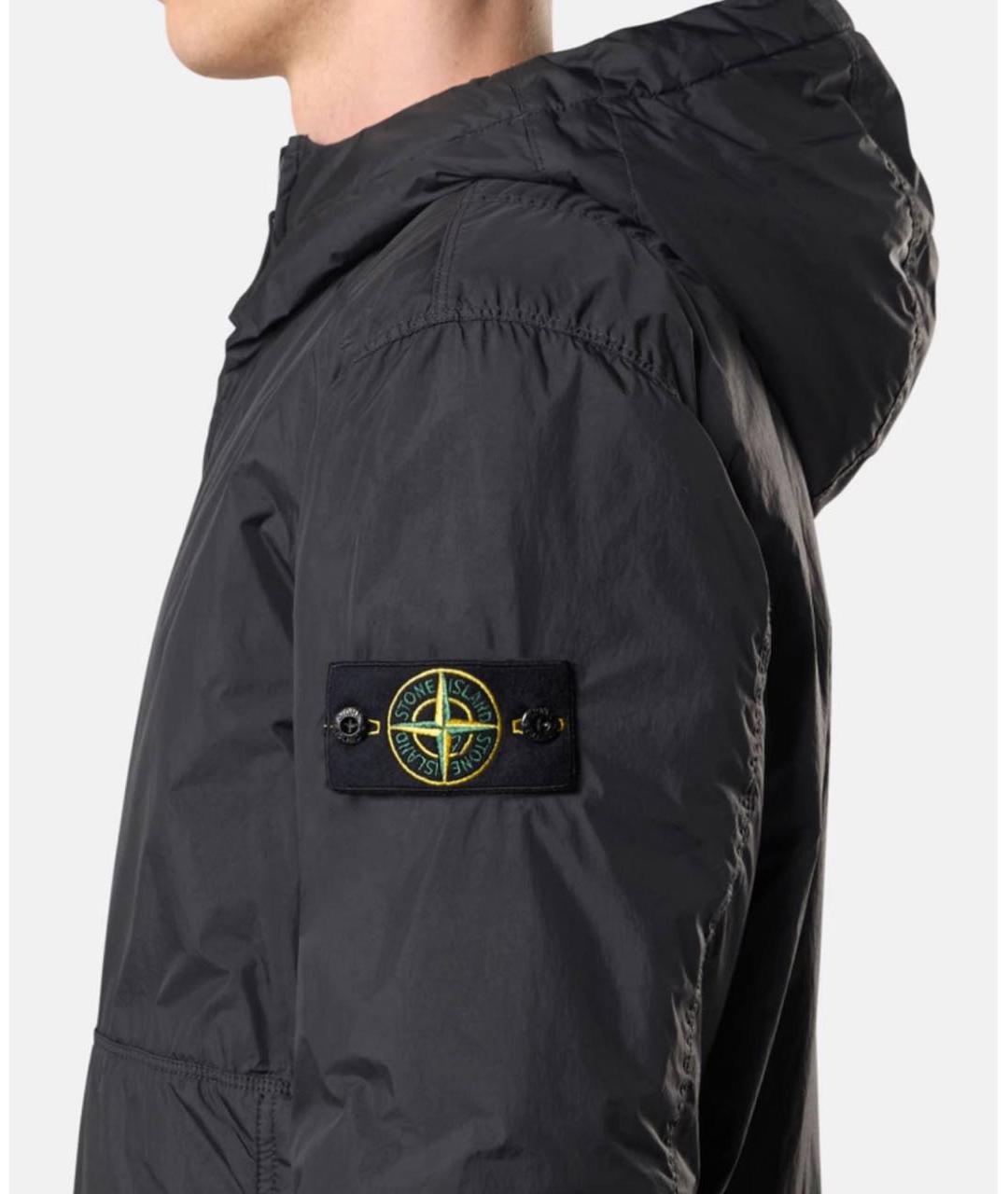 STONE ISLAND Черная полиамидовая куртка, фото 5