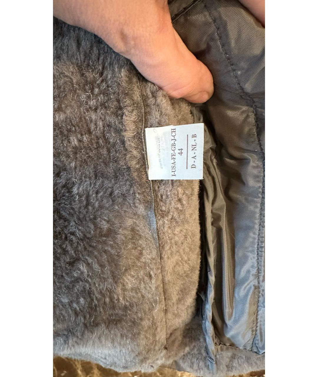 BRUNELLO CUCINELLI Антрацитовая дубленка, фото 7