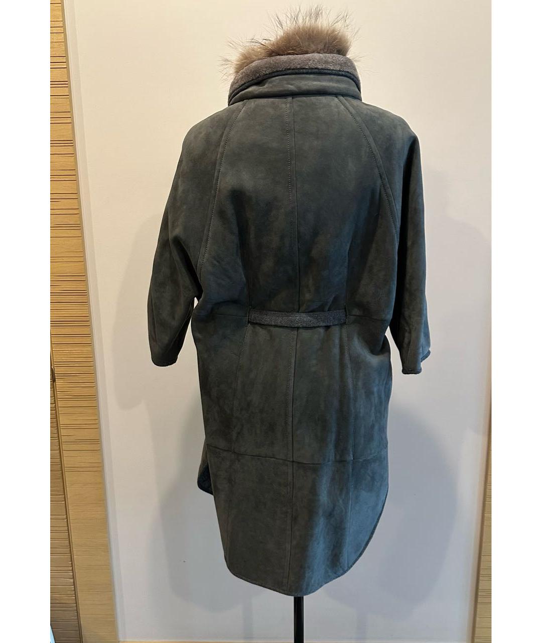 BRUNELLO CUCINELLI Антрацитовая дубленка, фото 4