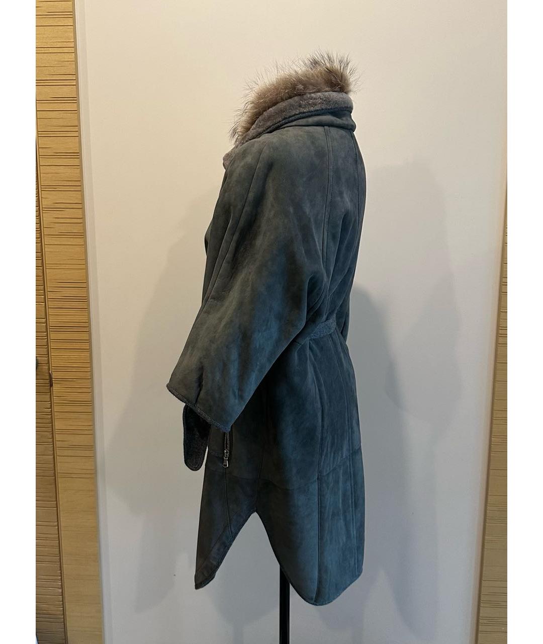 BRUNELLO CUCINELLI Антрацитовая дубленка, фото 8