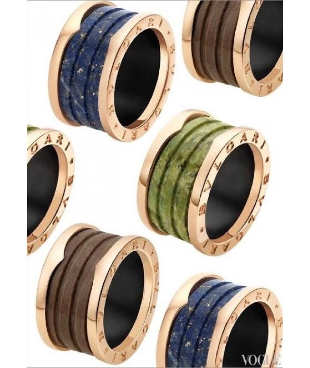 BVLGARI Синее кольцо из розового золота, фото 8