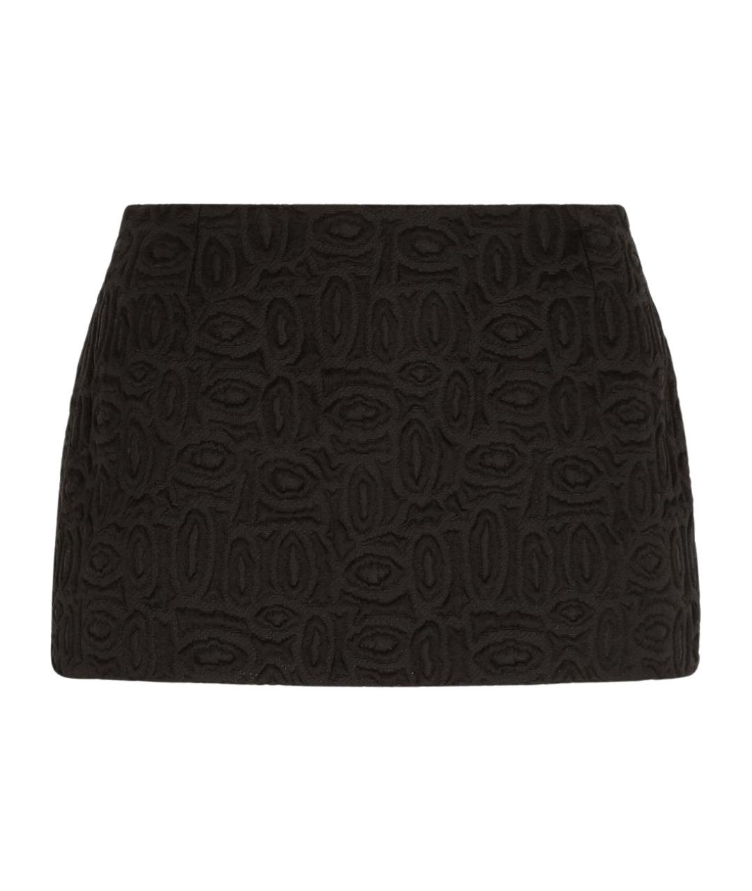 DOLCE&GABBANA Черная юбка мини, фото 1
