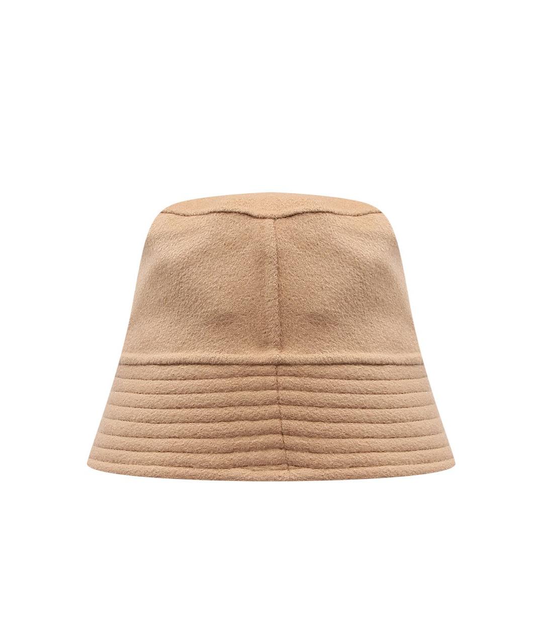 MAX MARA Коричневая шерстяная шапка, фото 2