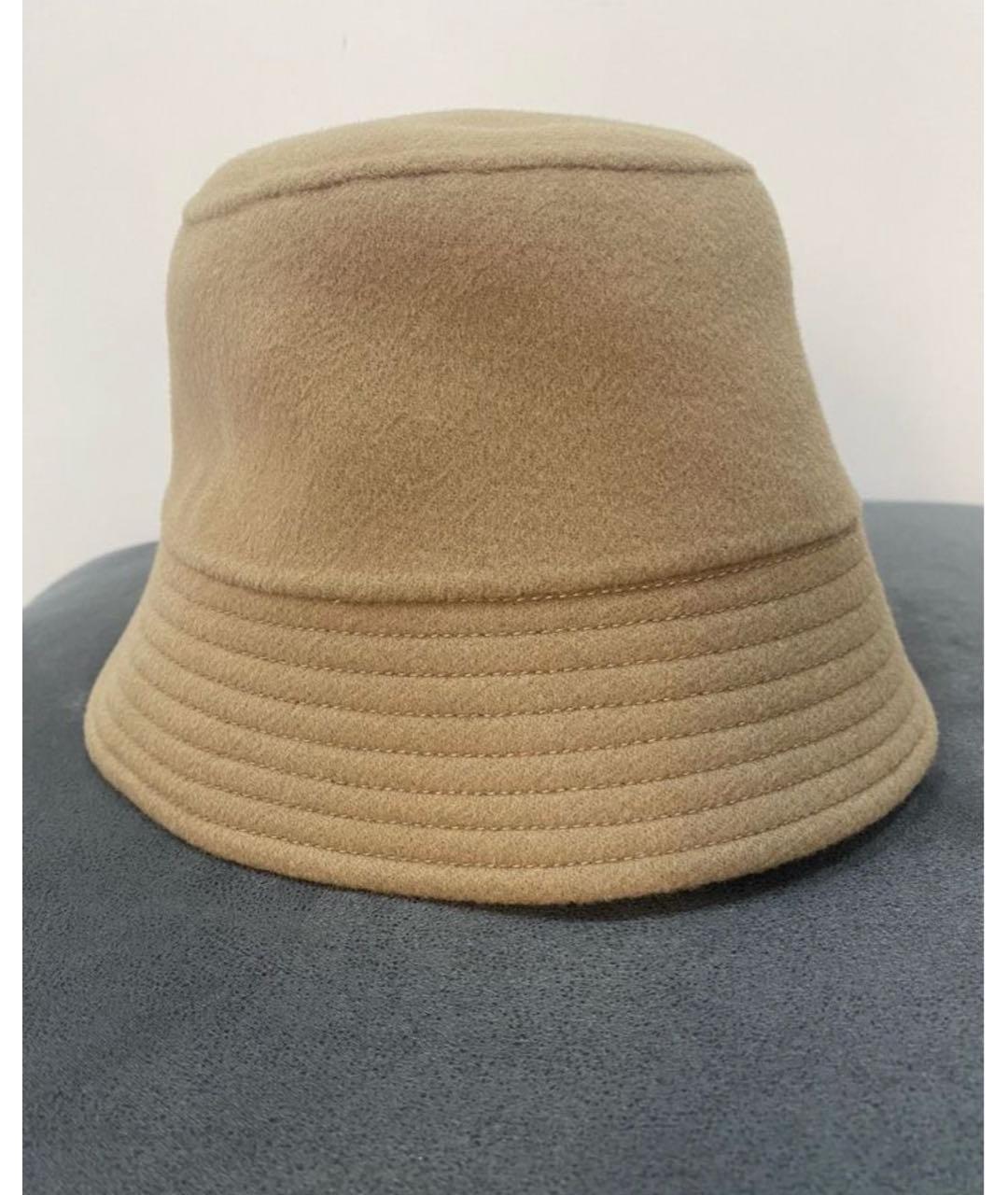MAX MARA Коричневая шерстяная шапка, фото 6