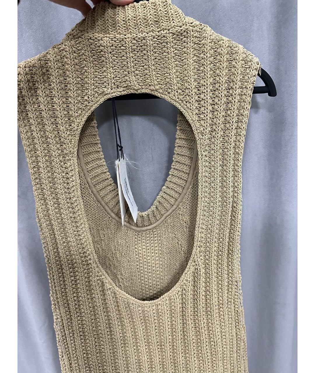 BOTTEGA VENETA Бежевое повседневное платье, фото 6