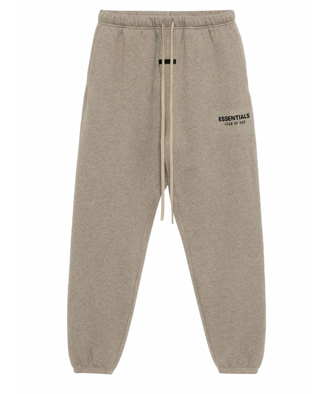 FEAR OF GOD ESSENTIALS Серые хлопковые повседневные брюки, фото 1