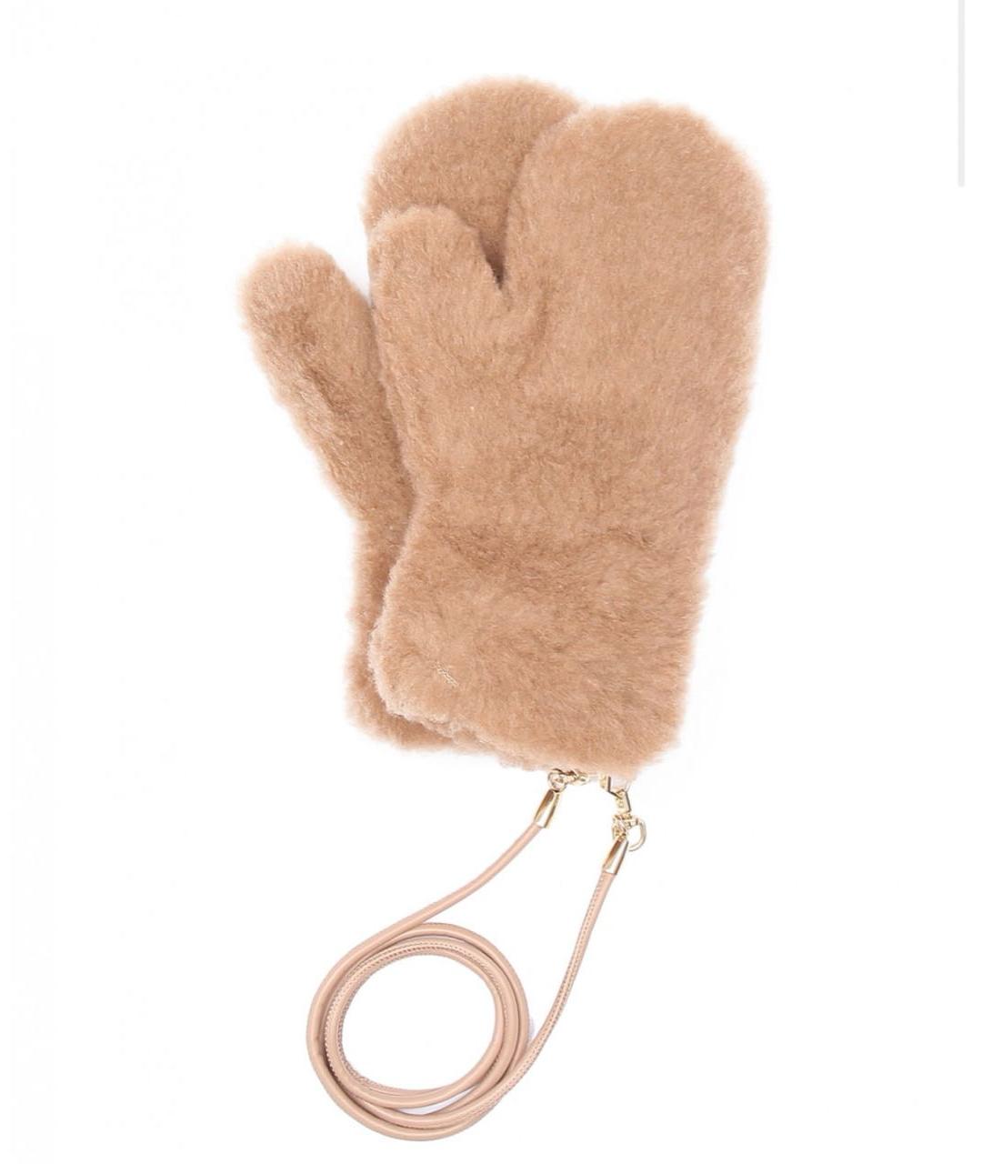 MAX MARA Розовые варежки, фото 2