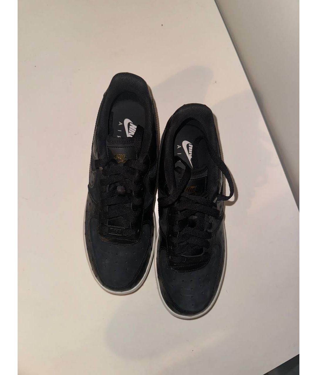 NIKE Черные кожаные кроссовки, фото 2