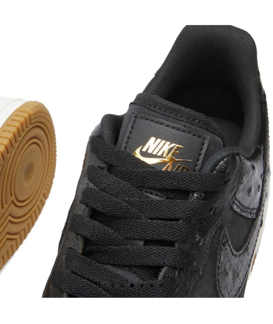 NIKE Черные кожаные кроссовки, фото 4