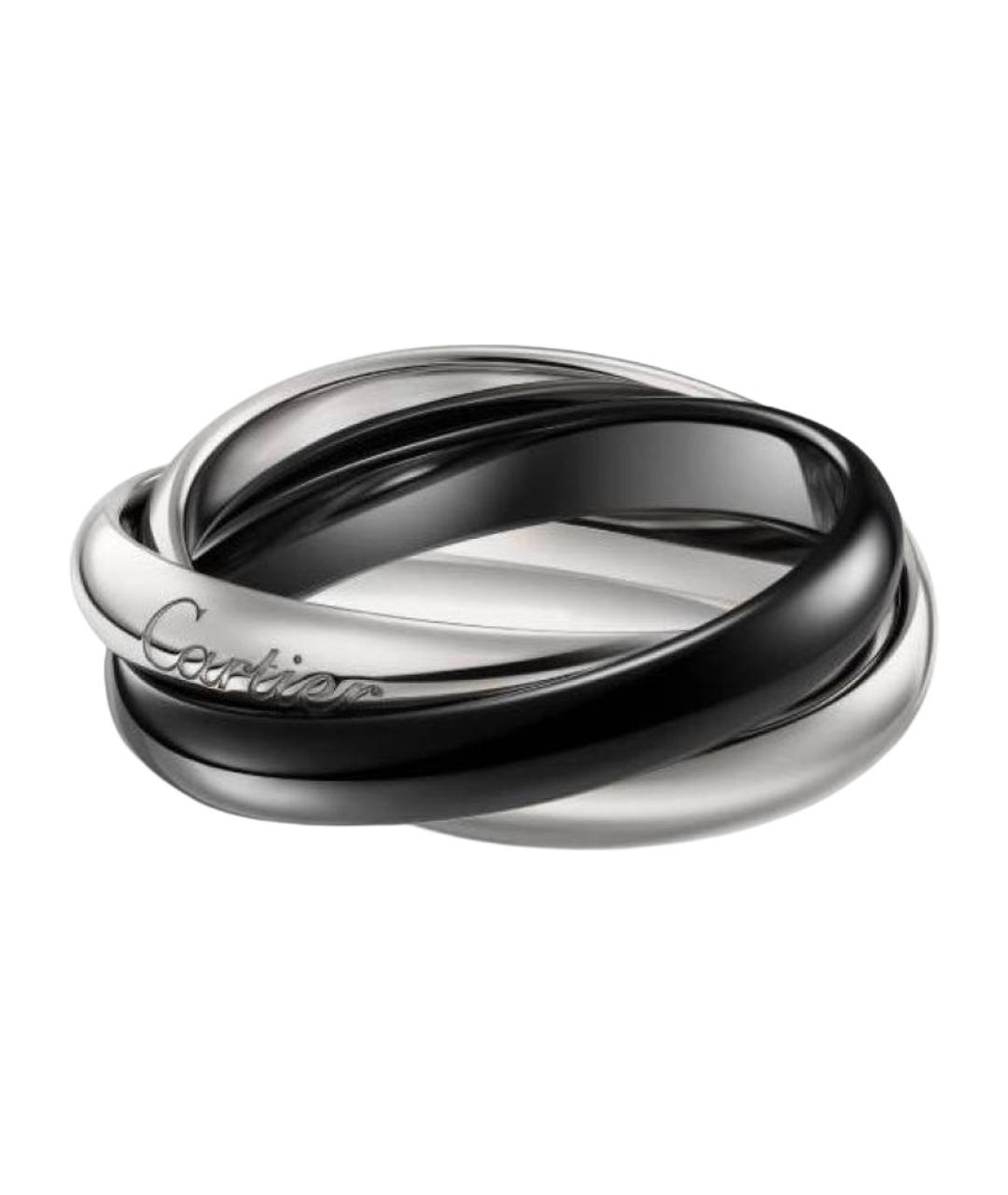 CARTIER Черное кольцо из белого золота, фото 1