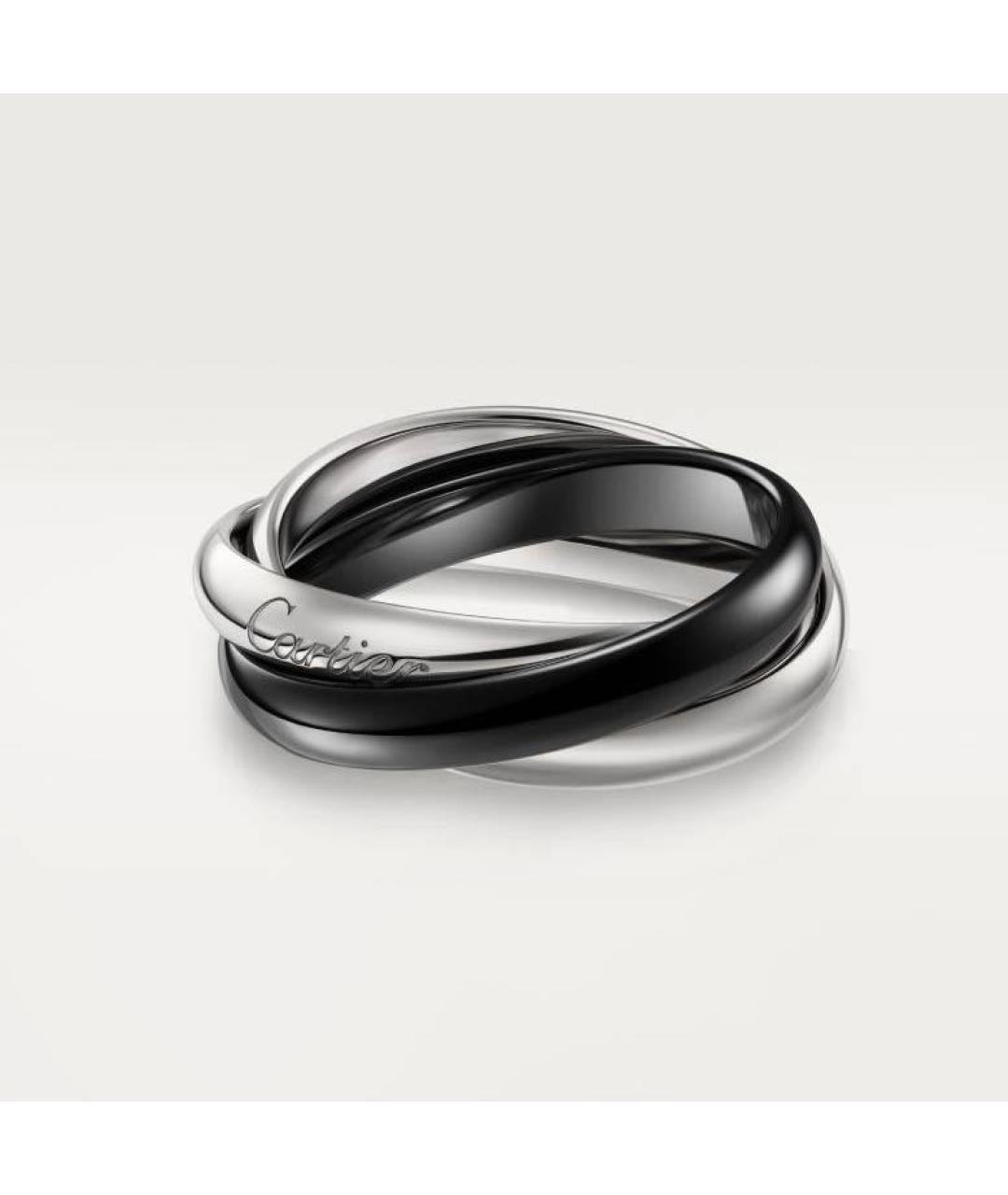 CARTIER Черное кольцо из белого золота, фото 7