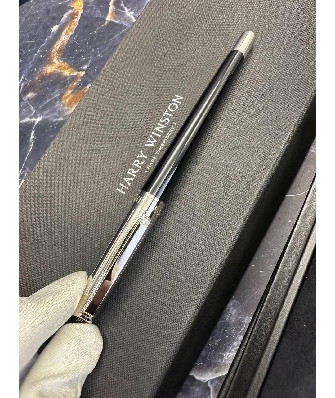 Harry Winston Черная металлическая шариковая ручка, фото 3