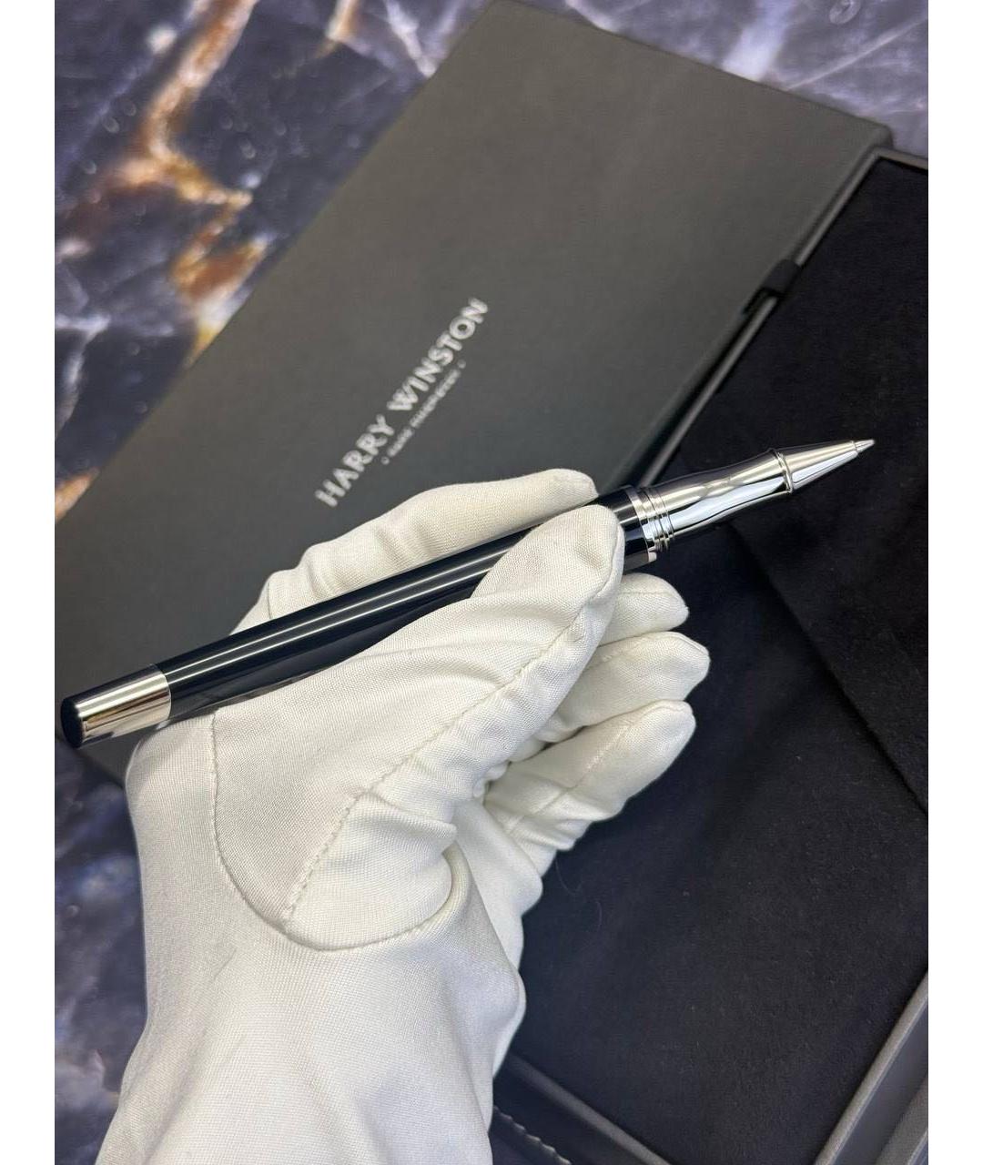 Harry Winston Черная металлическая шариковая ручка, фото 2