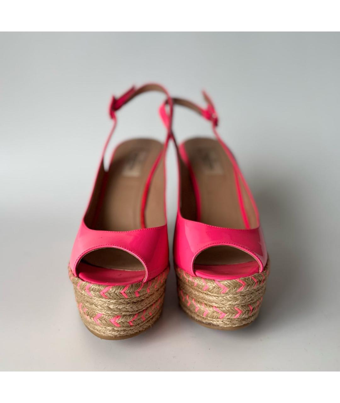 VALENTINO Фуксия босоножки из лакированной кожи, фото 2